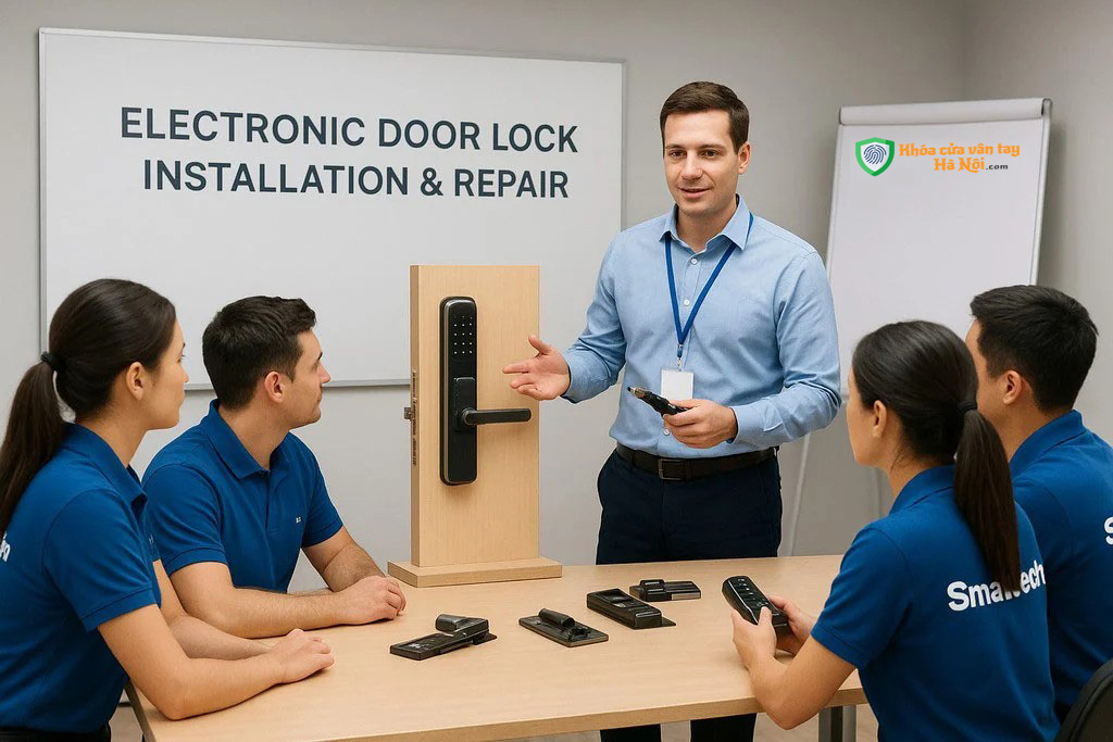 Đào tạo thợ sửa khóa cửa điện tử Hà nội
