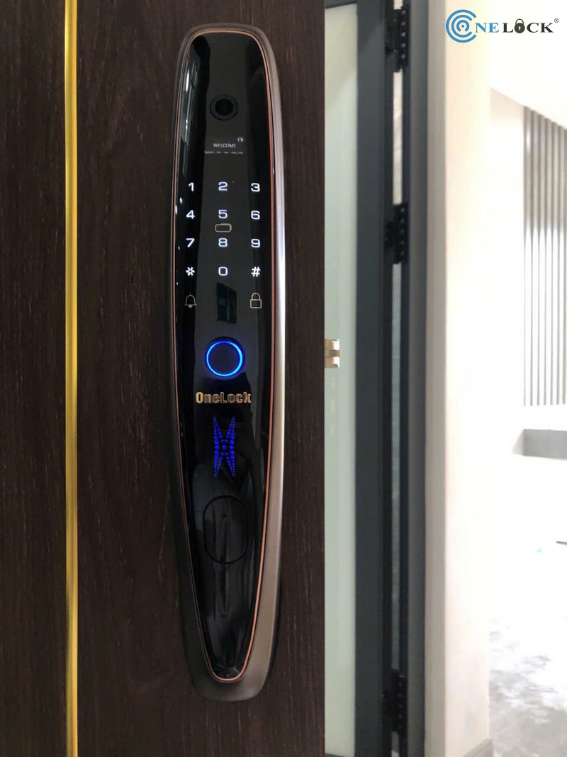 Khóa cửa vân tay tích hợp chuông cửa An Giang - Lắp cho cửa nhựa Composite