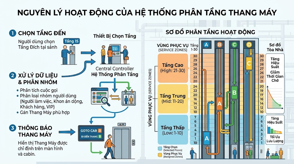 Nguyen ly hoat dong cua he thong phan tang thang may