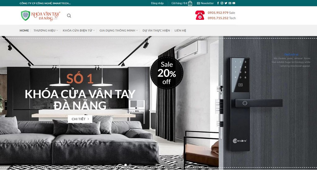 Website Khoa Van Tay Da Nang -Cong ty SmartTech